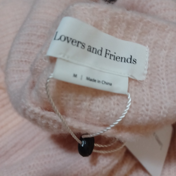 Peach Sweater Med Boat Neck Fuzzy Soft - Picture 7 of 7